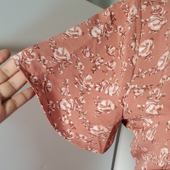 Sage The Label Floral Pink Mini Dress Size M - Picture 5 of 11